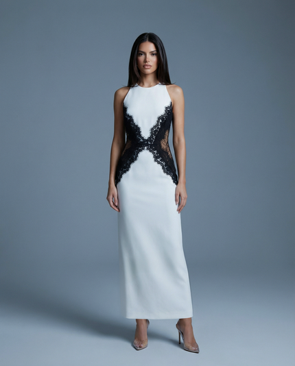 Aveline Backless Lace Gown