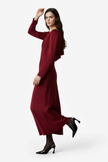 Solenne Open Back Dress