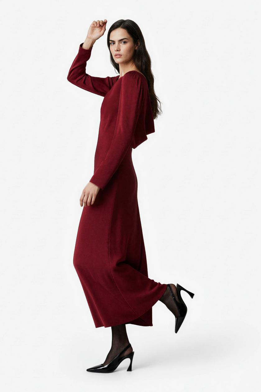 Solenne Open Back Dress