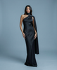 Elyra Asymmetric Drape Gown NOJESSIA