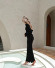 Lacene Open Knit Lace Maxi NOJESSIA