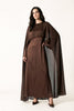 Cocoa Veil Cape Maxi - S | NOJESSIA