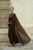 Cocoa Veil Cape Maxi - S | NOJESSIA