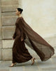 Cocoa Veil Cape Maxi - S | NOJESSIA