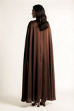Cocoa Veil Cape Maxi - S | NOJESSIA
