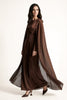 Cocoa Veil Cape Maxi - S | NOJESSIA
