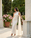 Aerelle Ivory Chiffon Fall Backless NOJESSIA