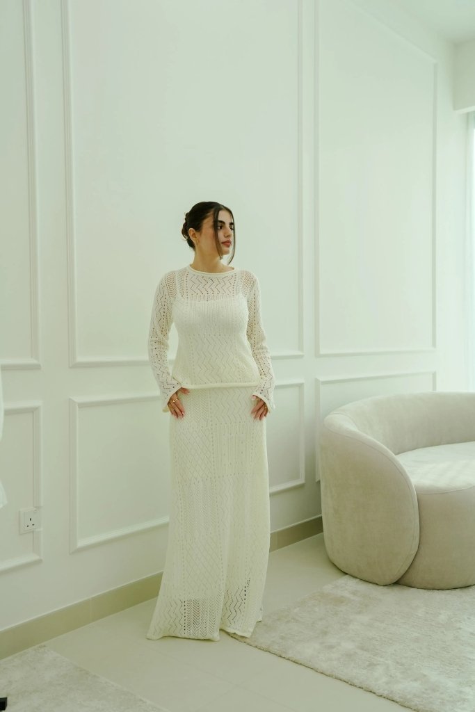 Ivory Solace co ord - S | NOJESSIA