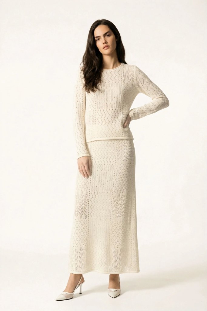 Ivory Solace co ord - S | NOJESSIA