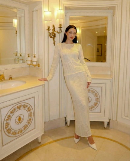 Ivory Solace co ord - S | NOJESSIA