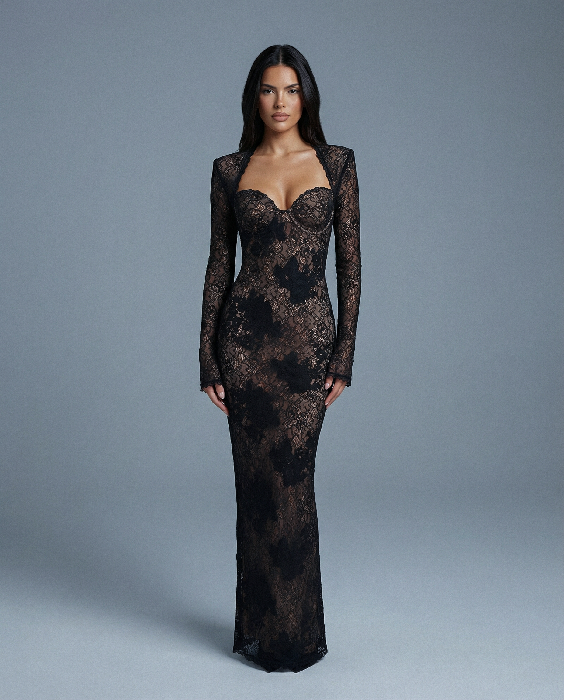 Muse Lace Slim Mermaid Dress NOJESSIA