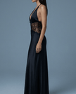 Lunara Satin Lace A-Line Gown - XS | NOJESSIA