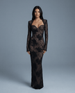 Muse Lace Slim Mermaid Dress - XS | NOJESSIA