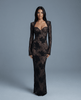 Muse Lace Slim Mermaid Dress - XS | NOJESSIA