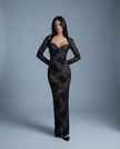 Muse Lace Slim Mermaid Dress - XS | NOJESSIA
