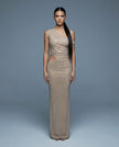Diamond Cutout Fishtail Gown