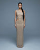 Diamond Cutout Fishtail Gown