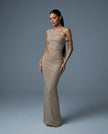 Diamond Cutout Fishtail Gown