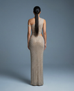 Diamond Cutout Fishtail Gown