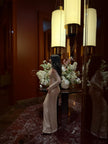 Crystelle Crystal One shoulder Gown