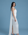Aerelle Ivory Chiffon Fall Backless