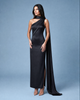 Aérelle Noir Black Chiffon Fall Backless NOJESSIA