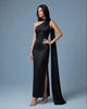Aérelle Noir Black Chiffon Fall Backless NOJESSIA