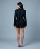 Elara Sculpted Waist Blazer Black NOJESSIA