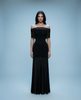 Ruched Mesh Gown Off shoulder NOJESSIA