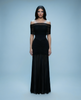Ruched Mesh Gown Off shoulder NOJESSIA