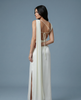 Aerelle Ivory Chiffon Fall Backless NOJESSIA