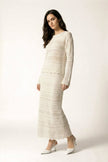 Serene Ivory Knit Dress - ivory | NOJESSIA