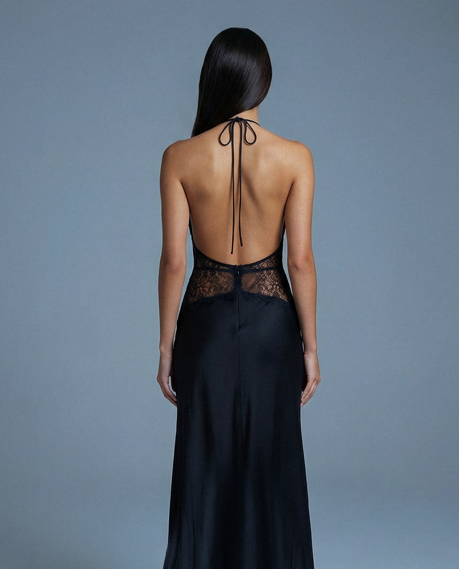 Lunara Satin Lace A-Line Gown NOJESSIA