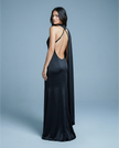 Elyra Asymmetric Drape Gown