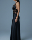 Lunara Satin Lace A-Line Gown NOJESSIA