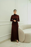 Wine Silhouette Maxi Dress - XS | NOJESSIA