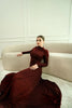 Wine Silhouette Maxi Dress - XS | NOJESSIA