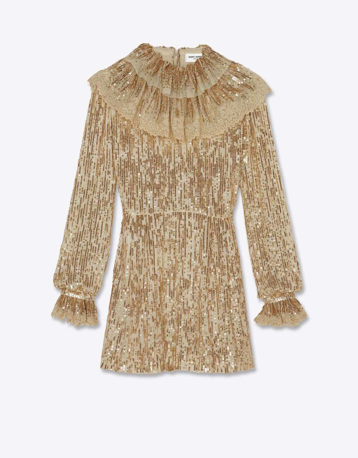 Ruffled sleeve dress New