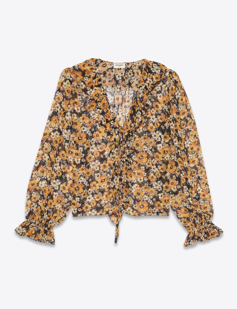 Sweater with ruffle detail