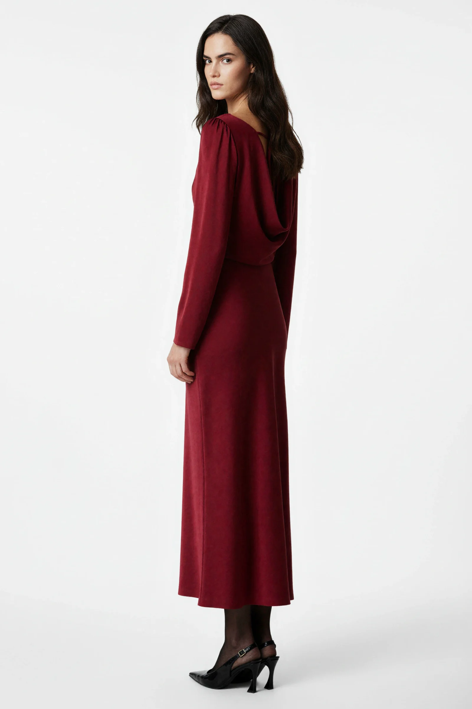 Bordeaux Grace Long Dress